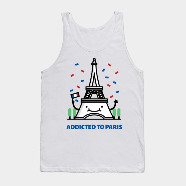 Addicted to paris Tank Top by h-designz